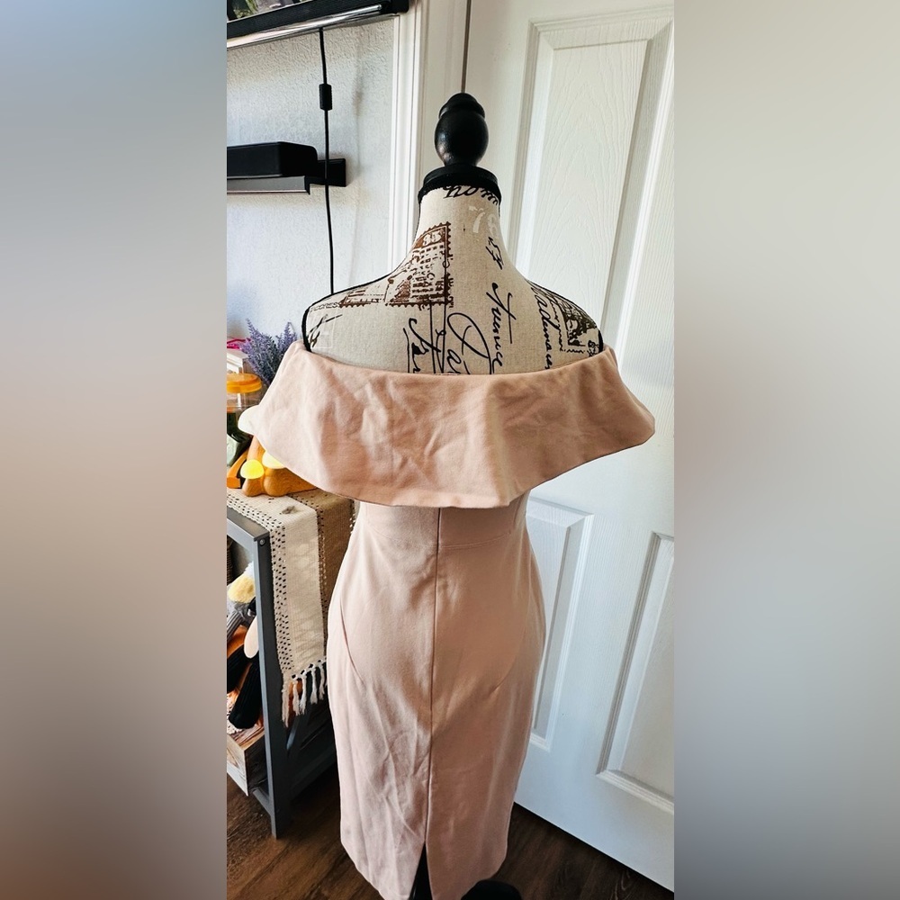 Strapless Dress in Soft Pink - Picture 2 of 5